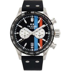 TW Steel  - heren horloge - zilverkleurig met  band