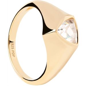 P D Paola The New Essentials 925 Sterling Zilveren Ring AN01-986-12 Met 18K Gouden Plating