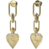 GUESS Love Me Tender Goudkleurige Oorhangers JUBE03236JWYGT-U