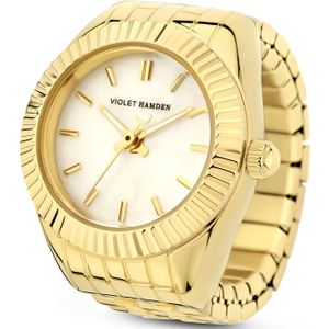 Violet Hamden Sunrise Goudkleurige Watch Ring VH07017