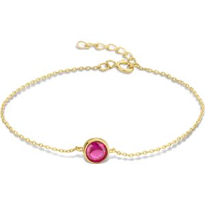 Violet Hamden | Zilver Goud Armband met geboortesteen Juli | Dames | Venus | VH320010-JUL