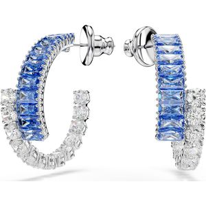 Swarovski  - Dames Oorbellen - Blauw & Zilver