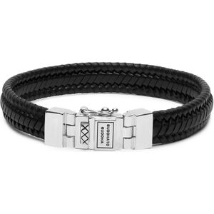 Buddha to Buddha Edwin Small Leren Black Armband BTB181BL-E (Lengte: 19.00 cm)