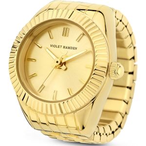 Violet Hamden Sunrise Goudkleurige Watch Ring VH07000