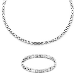 Parte Di Me Sorprendimi 925 Sterling Zilveren Ketting en Armband Giftset PDM90077