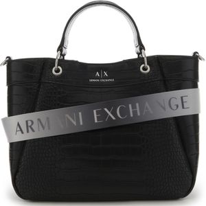 Armani Exchange Croco Zwarte Shopper 942911-3F784-00020