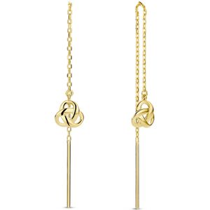 Isabel Bernard Rivoli Méline 14 Karaat Gouden Oorhangers IB360220