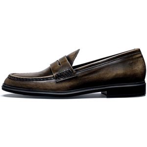 Isabel Bernard Vendôme Blandine mokka loafers van spazzolato leer IB51015-639