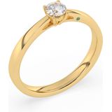 Diamo Diamonds 14 Karaat Gouden Ring Met Diamant 9-DD001-YG-30-56