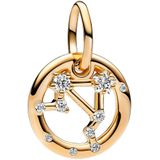 Pandora Moments Libra Zodiac Bedel 762712C01 Met 14 Karaat Gouden Plating