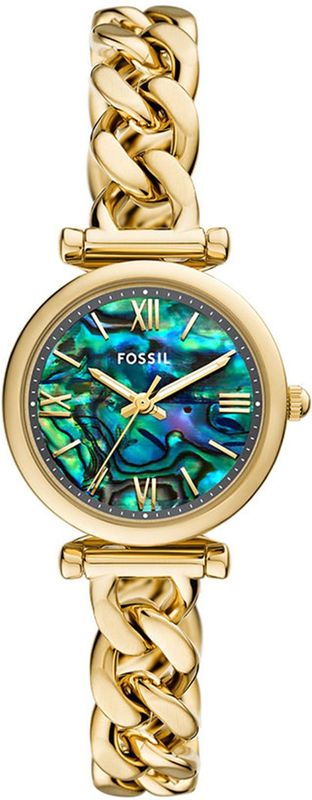 Fossil  - dames horloge - goudkleurig met  band