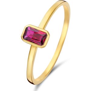 Isabel Bernard Baguette Roux 14 Karaat Gouden Ring IB330088