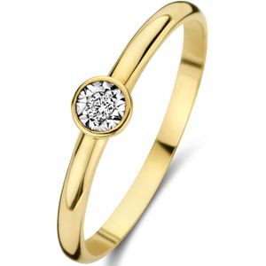 Isabel Bernard De La Paix Inaya 14 Karaat Gouden Ring | Diamant 0.02 ct | IBD330025-50