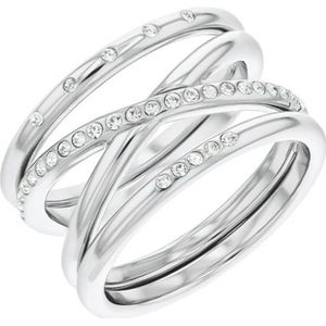 Calvin Klein Zilverkleurige Ring met Kristallen CJ35000203-56