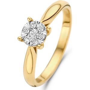 Isabel Bernard De la Paix Hanaé 14 karaat gouden ring | diamant 0.14 ct | IBD330008-58