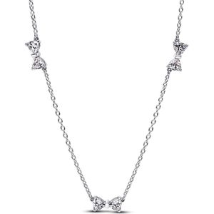 Pandora Timeless 925 Sterling Silver Bow Station Chain Necklace 394231C01-40