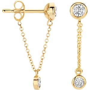 Blush 14 karaat Gouden Oorknoppen 7347YZI