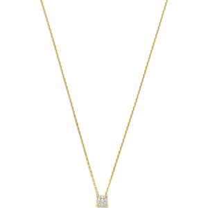 Isabel Bernard De la Paix Hanaé 14 karaat gouden collier | diamant 0.08 ct | IBD350007