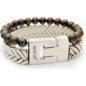 Josh  - heren Armband - Zilver