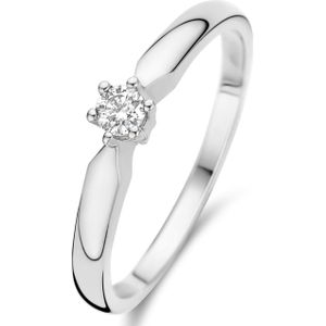 Isabel Bernard De la Paix Sybil 14 karaat witgouden ring | diamant 0.10 ct | IBD330015-52
