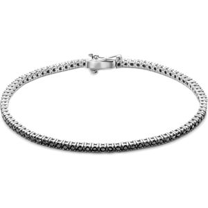 Isabel Bernard De la Paix Cecile 14 Karaat Witgouden Tennis Armband | Zwarte Diamant 2.03 ct | IBD320012