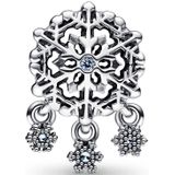 Pandora Moments 925 Sterling Zilveren Icy Snowflake Drop Bedel 792367C01