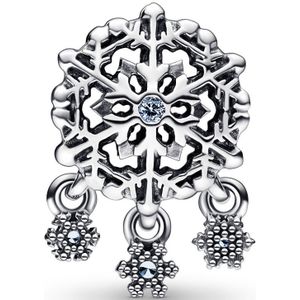 Pandora Moments 925 Sterling Zilveren Icy Snowflake Drop Bedel 792367C01