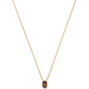 Isabel Bernard Baguette Brune 14 karaat gouden collier IB340099