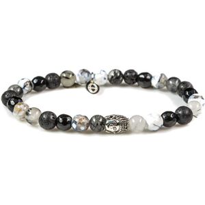 Karma Silver Buddha XS Frozen Armband 87051