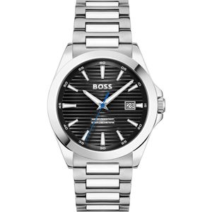 Hugo Boss  - heren horloge - zilverkleurig met  band