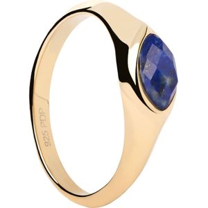 P D Paola Vanilla 925 Sterling Zilveren Ring AN01-A49-10 Met 18 Karaat Gouden Plating