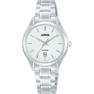 Lorus  - dames horloge - zilverkleurig met  band