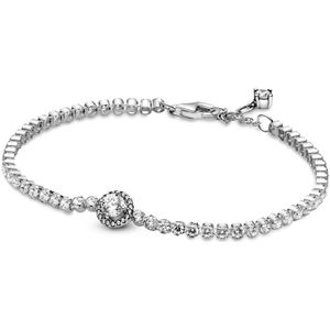 Pandora Timeless 925 Sterling Zilveren Sparkling Halo Tennis Armband 599416C01-18