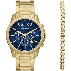 Armani Exchange Chronograaf Heren Horloge En Armband Giftset AX7151SET