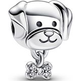 Pandora Moments 925 Sterling Zilveren Pet Dog & Bone  Bedel 792254C01