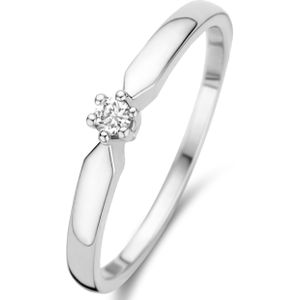Isabel Bernard De la Paix Emily 14 karaat witgouden ring | diamant 0.05 ct | IBD330013-56