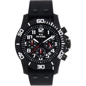 TW Steel  - heren horloge - Zwart met  band