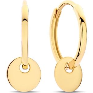 Beloro Jewels Della Spiga Lanza 9 karat gold hoop earrings  (9 mm) BO360069
