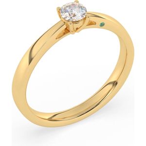 Diamo Diamonds 14 Karaat Gouden Ring Met Diamant 9-DD001-YG-30-52