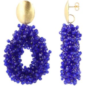 LOTT. gioielli 925 Sterling Silver Blue Earrings CEGB073-B11504
