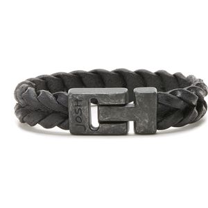Josh Vintage - heren Armband - Zwart