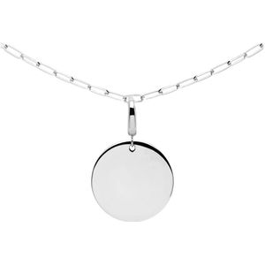 P D Paola 925 Sterling Zilveren Engrave Me Amore Ketting CO02-088-U