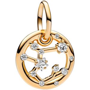 Pandora Moments Sagittarius Zodiac Bedel 762723C01 Met 14 Karaat Gouden Plating