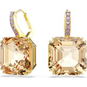 Swarovski  - Dames Oorbellen - Bruin & goudkleurig