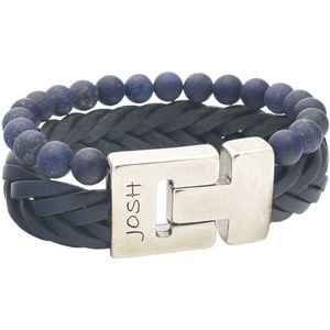 Josh  - heren Armband - Blauw