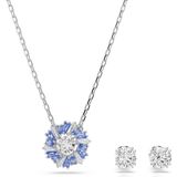 Swarovski Idyllia Zilverkleurige Ketting en Oorknoppen Set 5685437