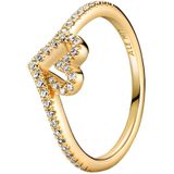Pandora Timeless Goudkleurige Wishbone Heart Ring 169302C01-56