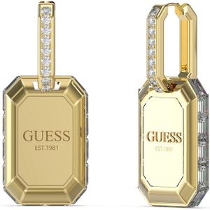 GUESS Hashtag Guess Goudkleurige Oorbellen JUBE04258JWYGT-U