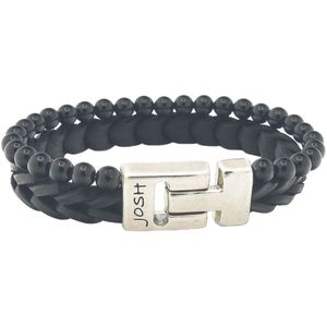 Josh  - heren Armband - Zwart