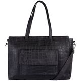 Cowboysbag Essentials Zwarte Leren Luiertas 3295-000106